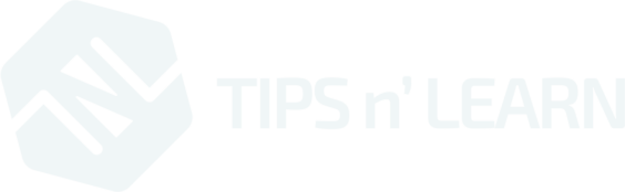 TIPS n&rsquo; LEARN - Logo Blanc